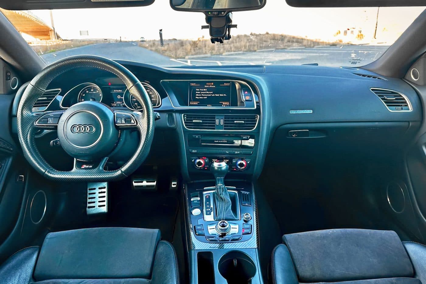Audi RS 5 with light, colour and sharpness corrected in CarStudio