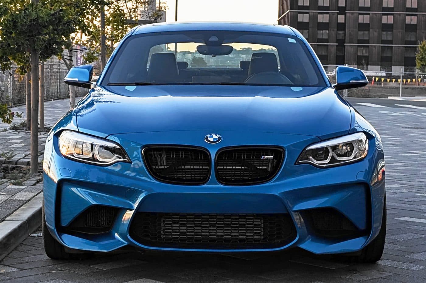BMW M2 with light, colour and sharpness corrected in CarStudio